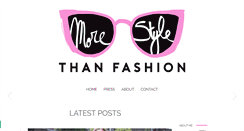 Desktop Screenshot of morestylethanfashion.com