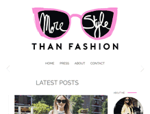 Tablet Screenshot of morestylethanfashion.com